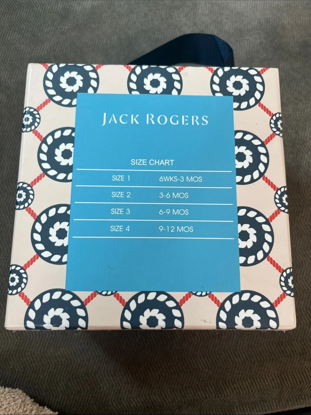 Jack Rogers Baby Lauren Blush NIB size 3-6M